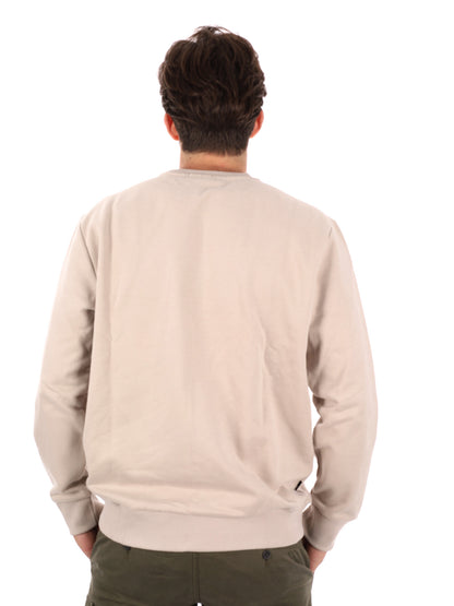 FELPA GIROCOLLO HAMPTON TIMBERLAND DA UOMO PANNA