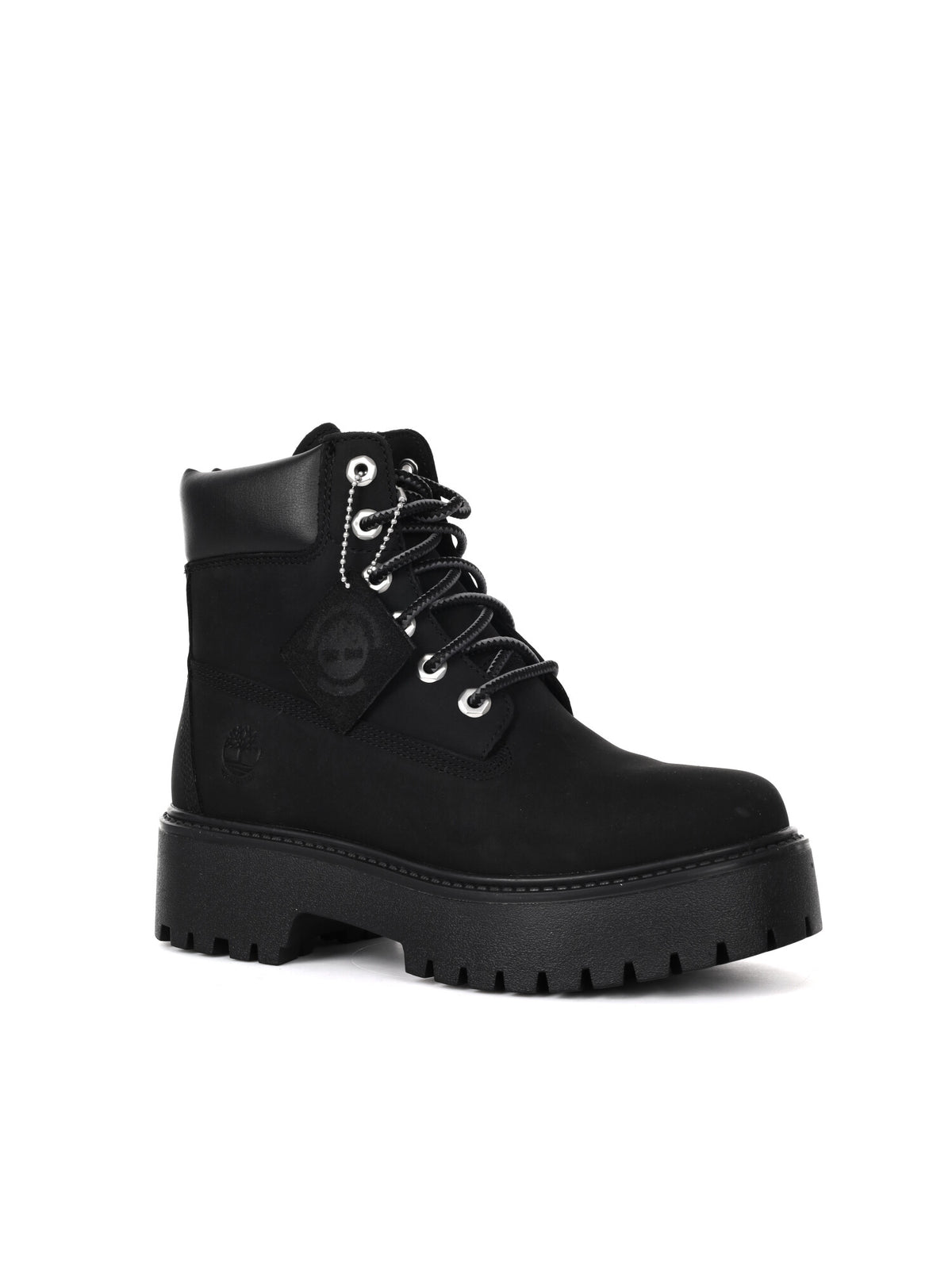 TIMBERLAND SCARPONCINO STONE STREET 6 CON PLATEAU DA DONNA NERO