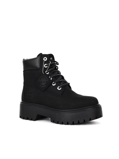 TIMBERLAND SCARPONCINO STONE STREET 6 CON PLATEAU DA DONNA NERO
