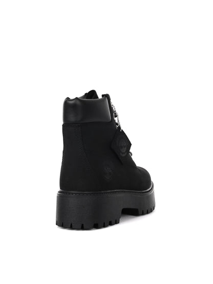 TIMBERLAND SCARPONCINO STONE STREET 6 CON PLATEAU DA DONNA NERO