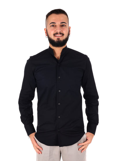 Camicia da uomo FB Tiffany Nero in cotone elegante