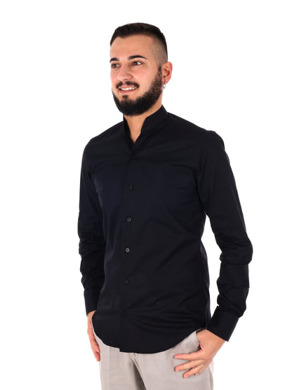 Camicia da uomo FB Tiffany Nero in cotone elegante