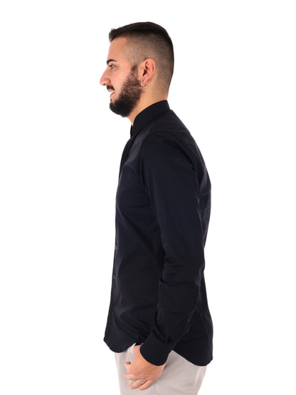 Camicia da uomo FB Tiffany Nero in cotone elegante