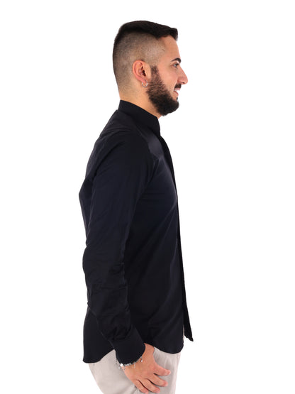 Camicia da uomo FB Tiffany Nero in cotone elegante