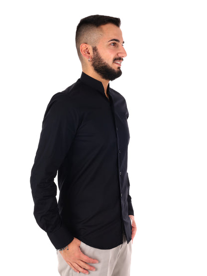 Camicia da uomo FB Tiffany Nero in cotone elegante