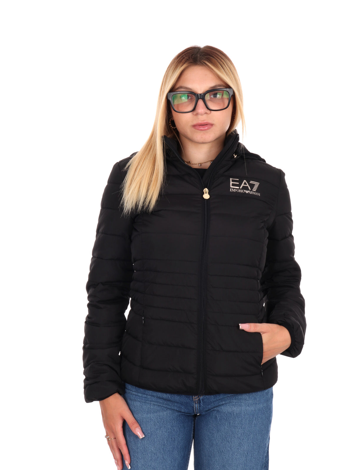 EA7 train core giubbino da donna nero