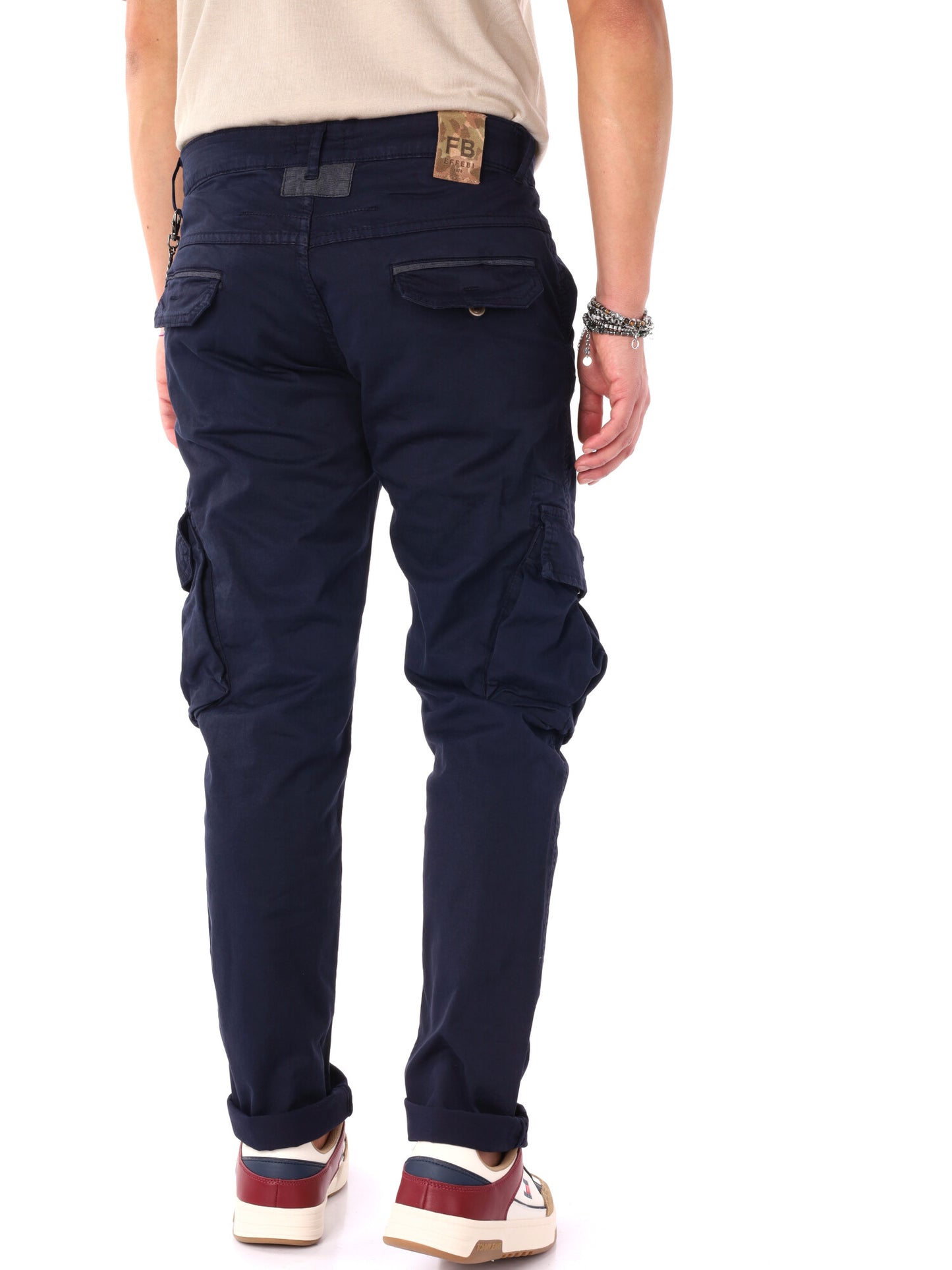 Pantalone cargo FB Tornado classico da uomo blu