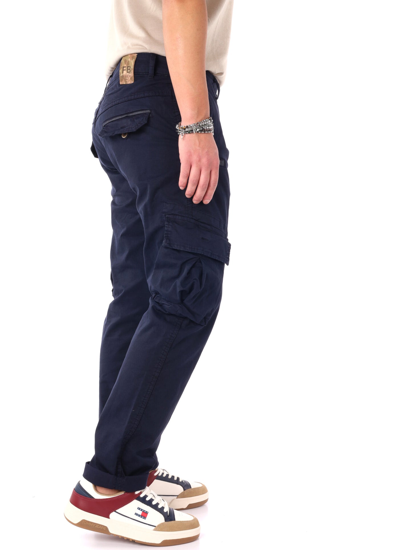 Pantalone cargo FB Tornado classico da uomo blu