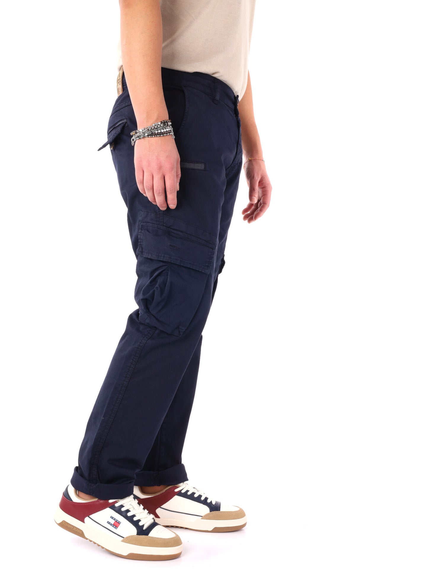Pantalone cargo FB Tornado classico da uomo blu