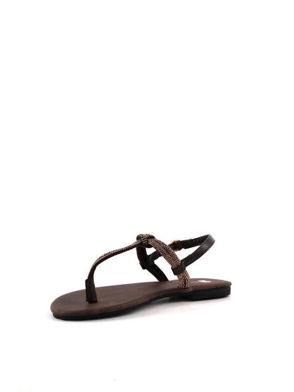 Sandali donna Clyo' in raffinato marrone