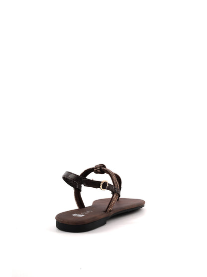 Sandali donna Clyo' in raffinato marrone