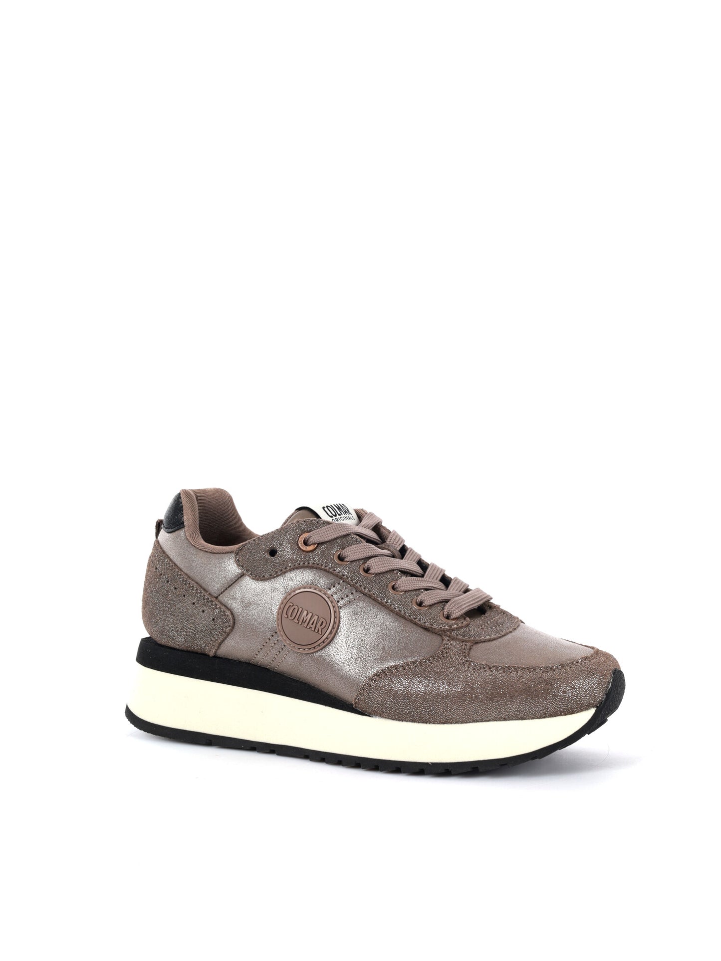 SNEAKERS TRAVIS PUNK SUOLA ALTA COLMAR DA DONNA TAUPE
