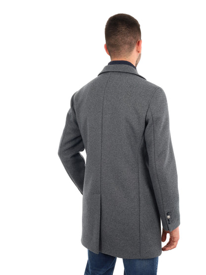 CAPPOTTO CON COLLO GILET FB DA UOMO GRIGIO