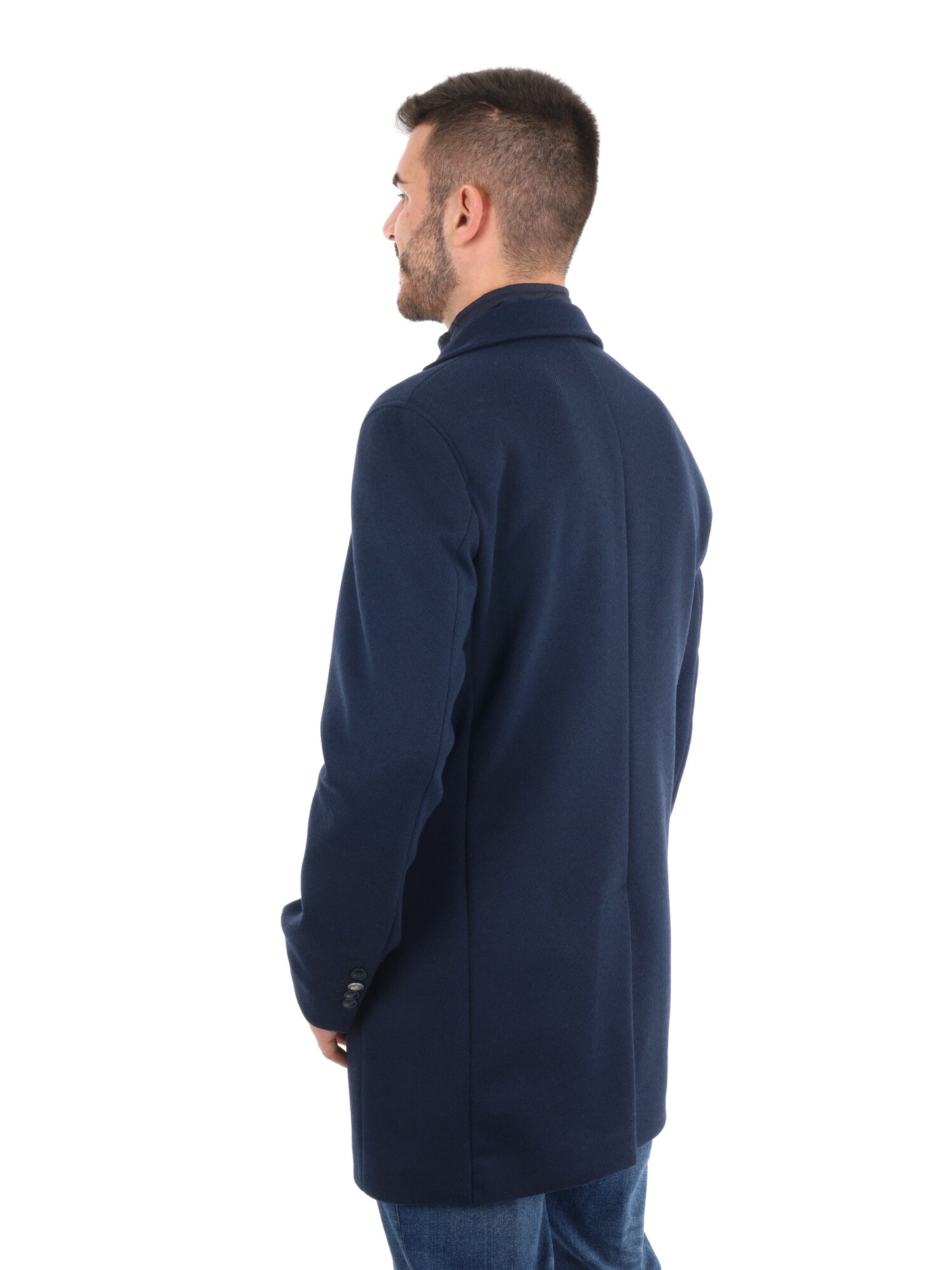 CAPPOTTO CON COLLO GILET FB DA UOMO BLU