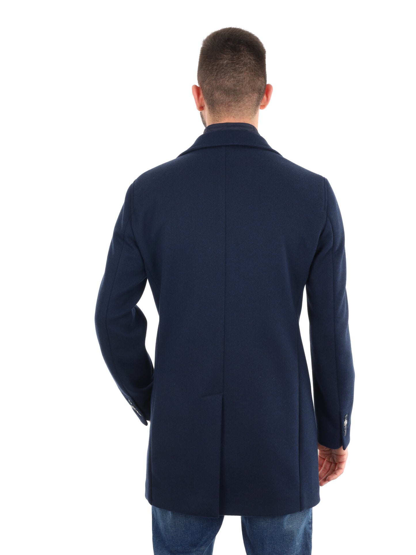 CAPPOTTO CON COLLO GILET FB DA UOMO BLU