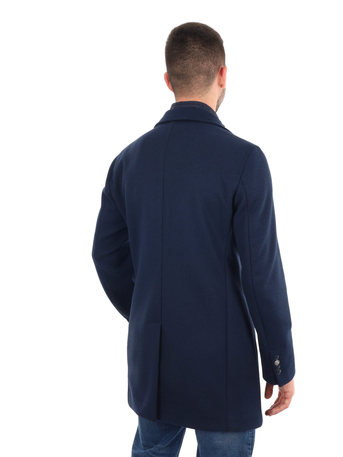 CAPPOTTO CON COLLO GILET FB DA UOMO BLU
