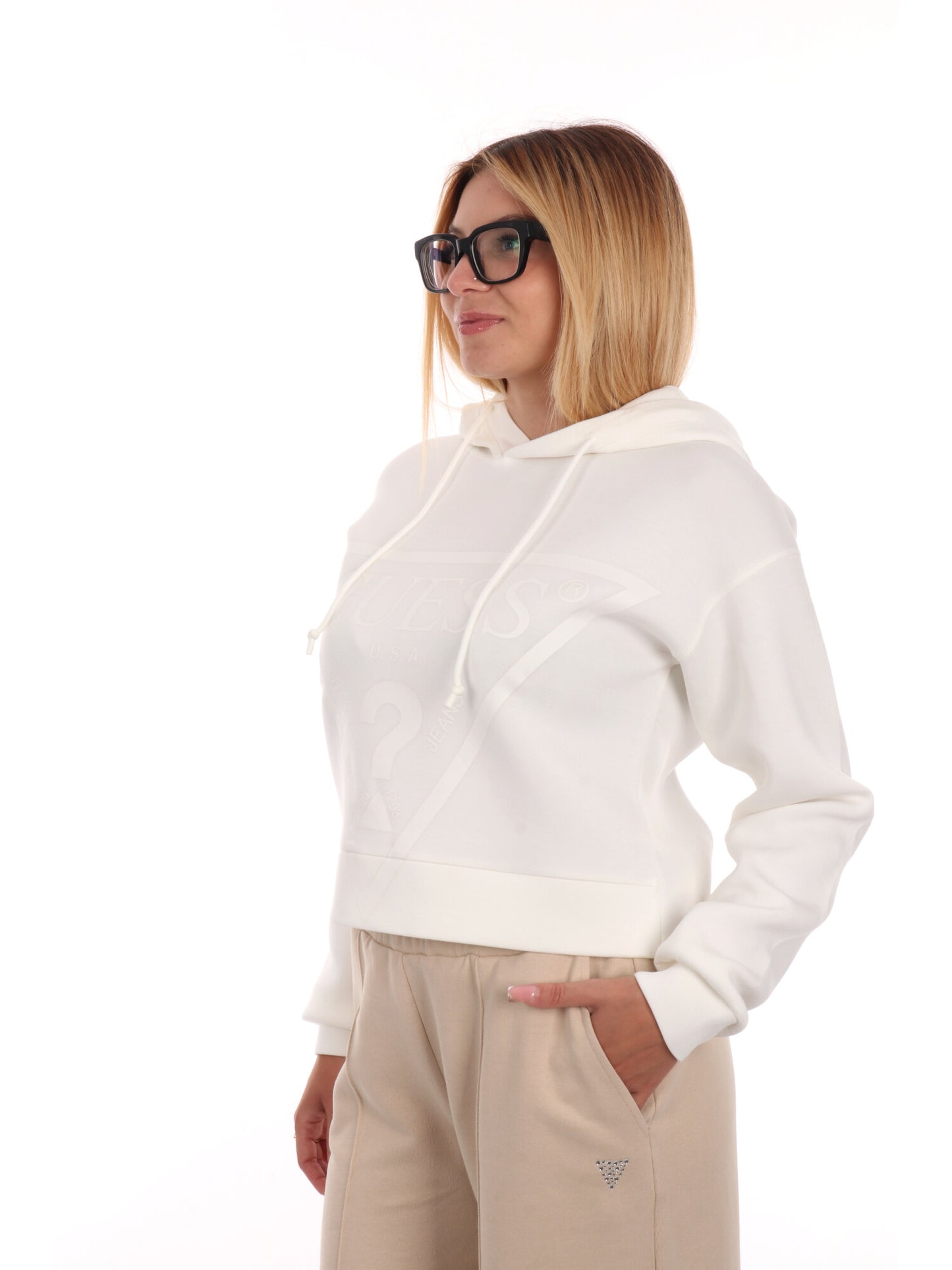 FELPA NEW ALISA GUESS DA DONNA SABBIA