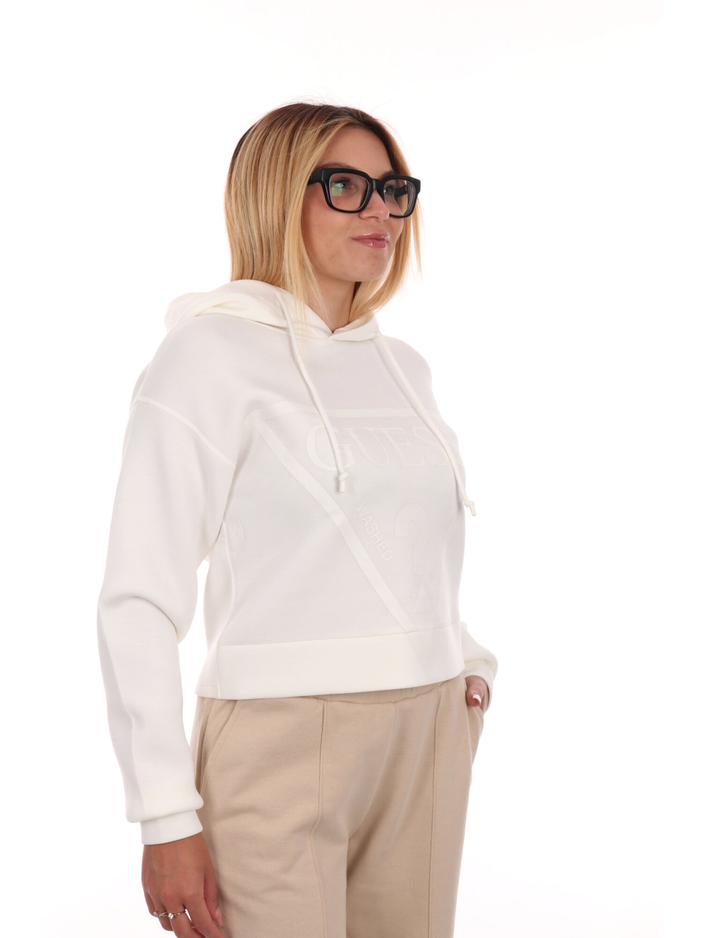 FELPA NEW ALISA GUESS DA DONNA SABBIA