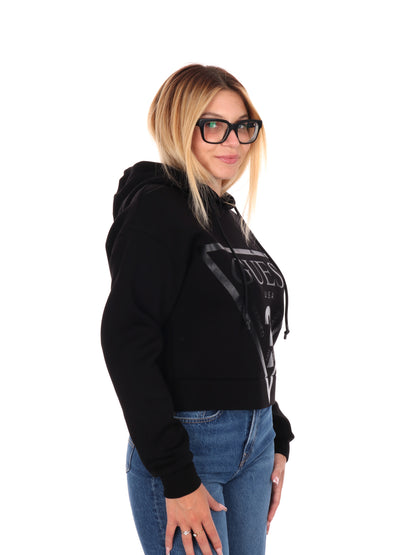 FELPA NEW ALISA GUESS DA DONNA NERO