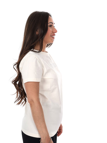Guess Brianna, t-shirt donna maniche corte color panna