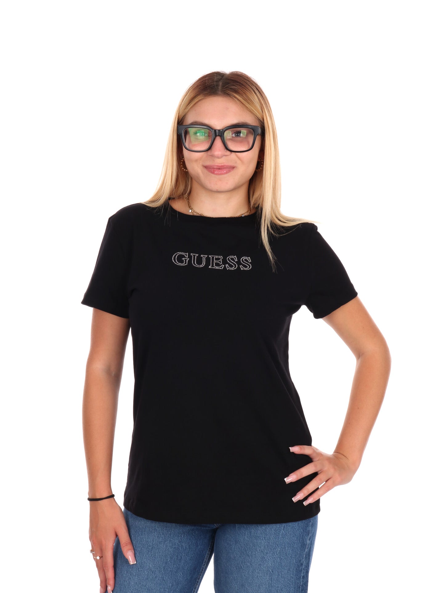 T-SHIRT BRIANA GUESS DA DONNA BIANCO
