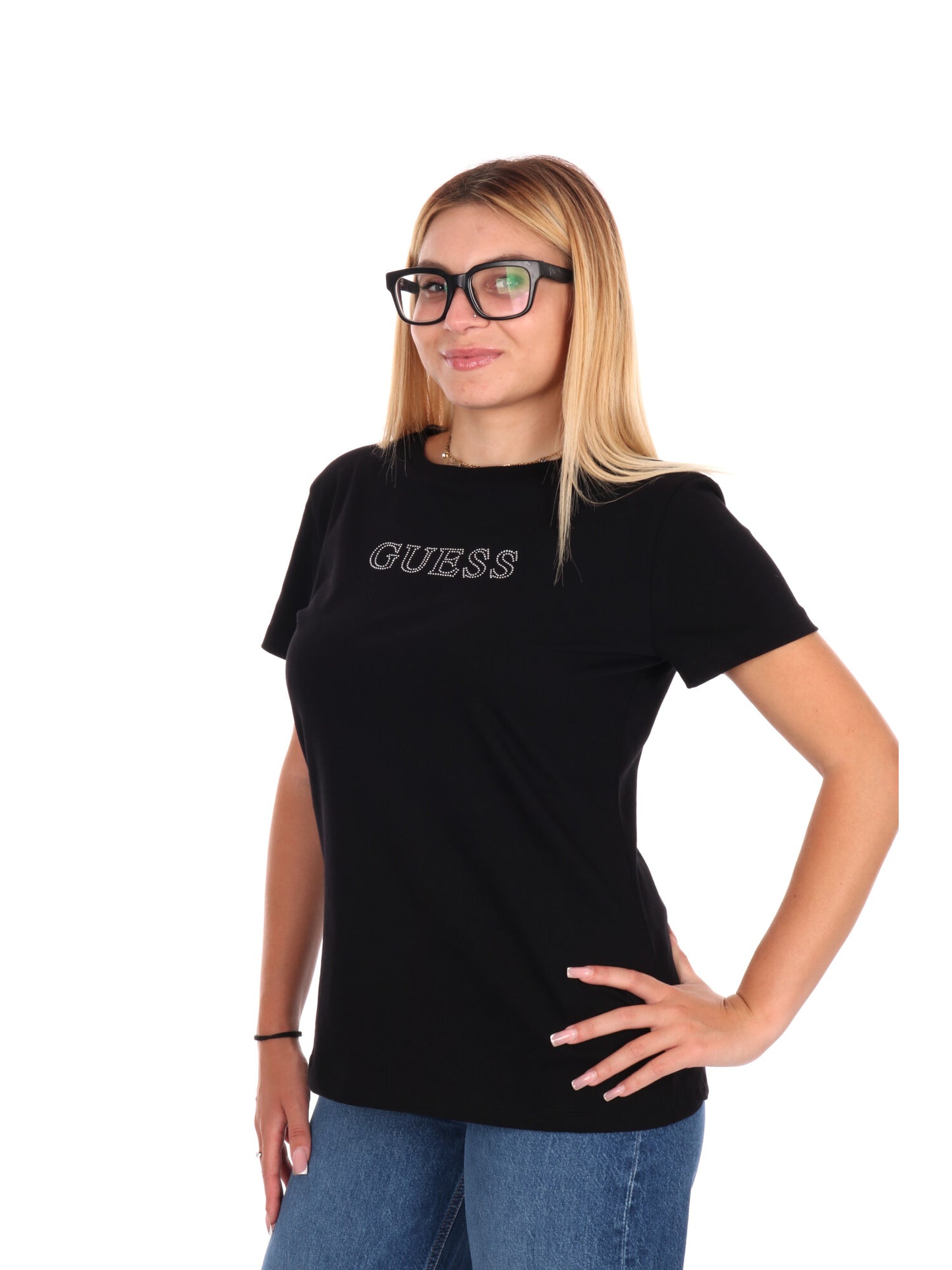 T-SHIRT BRIANA GUESS DA DONNA BIANCO
