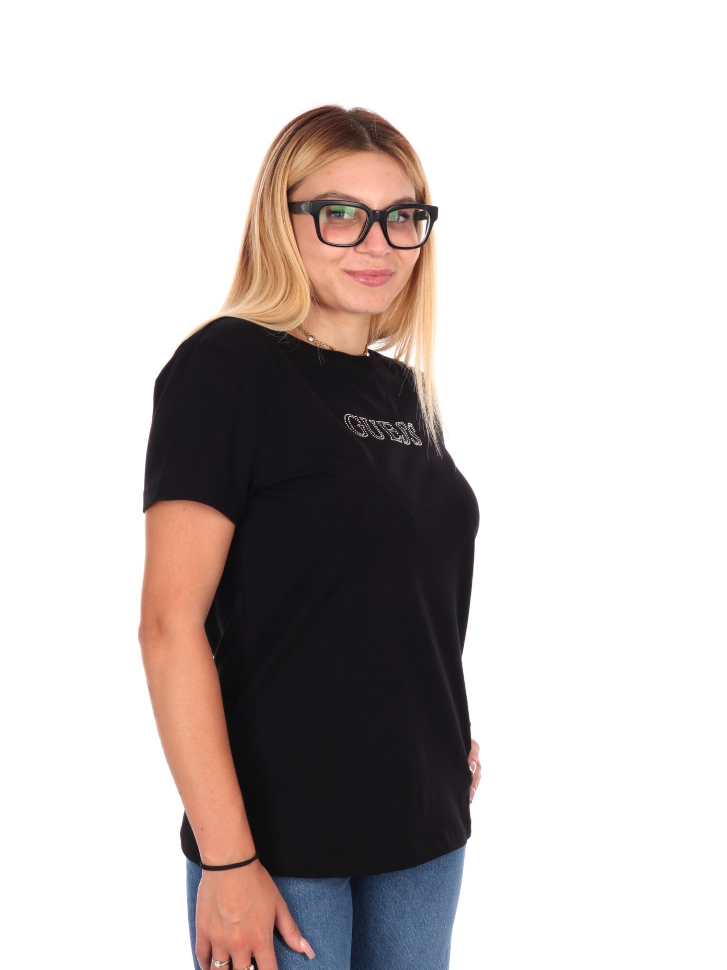 T-SHIRT BRIANA GUESS DA DONNA BIANCO