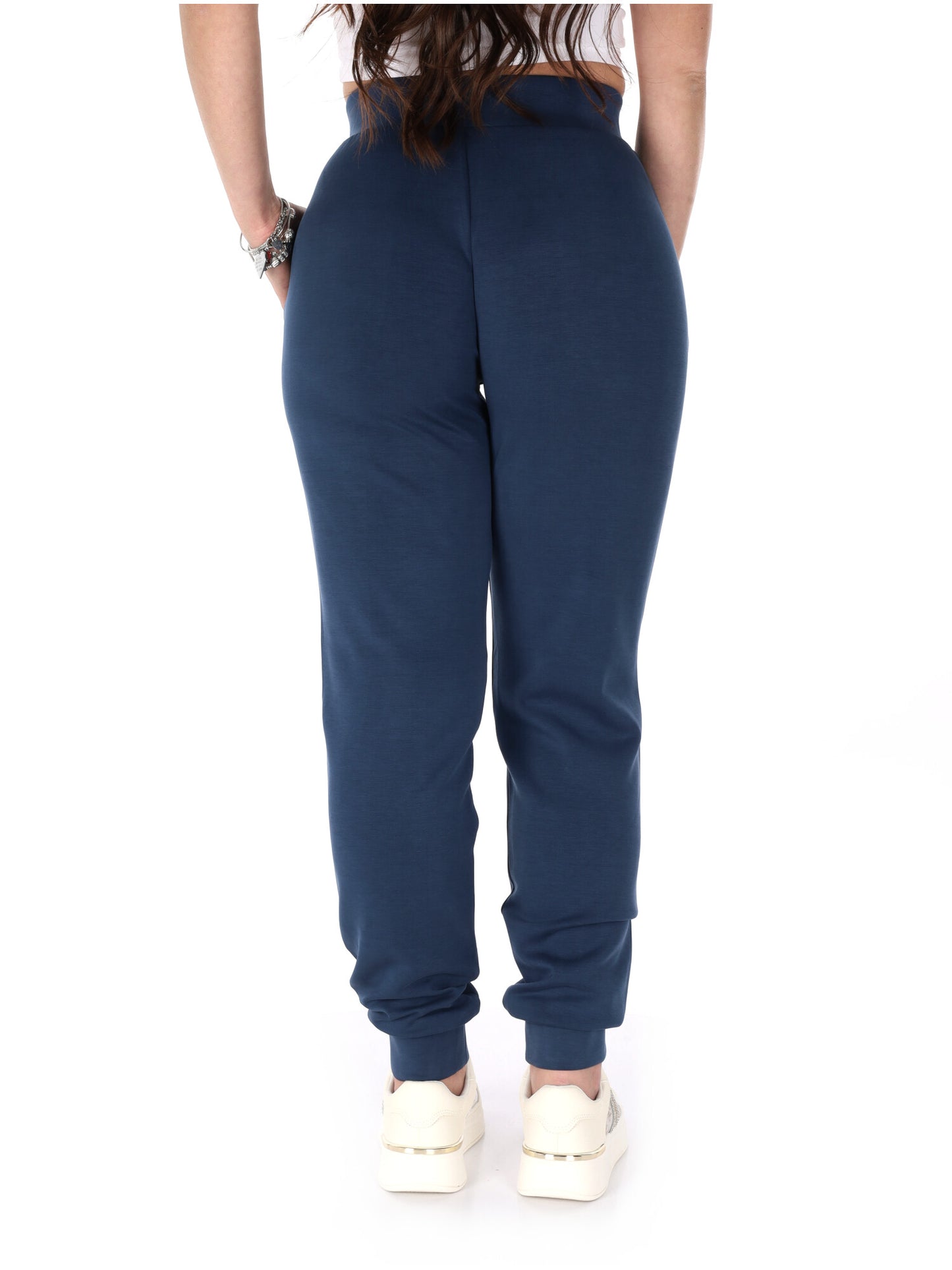 Guess Olympe pant, pantaloni jogger donna blu per attività sportive