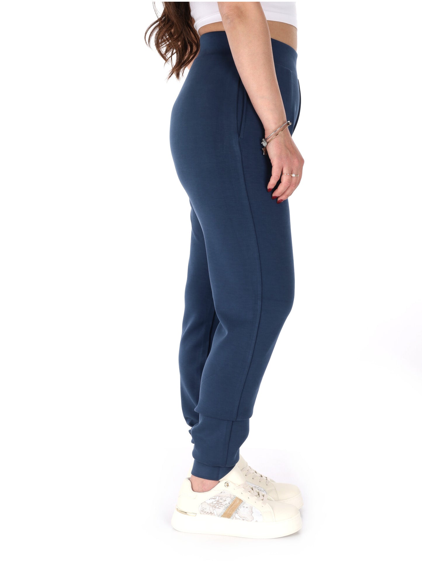 Guess Olympe pant, pantaloni jogger donna blu per attività sportive