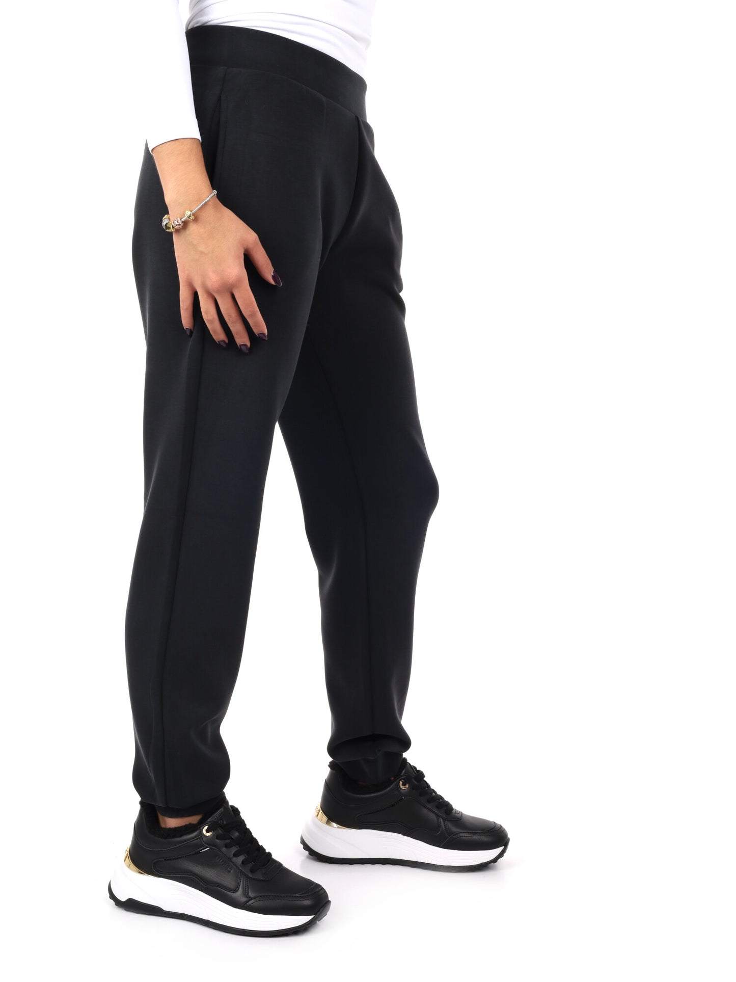 PANTALONE OLYMPE JOGGER GUESS DA DONNA NERO