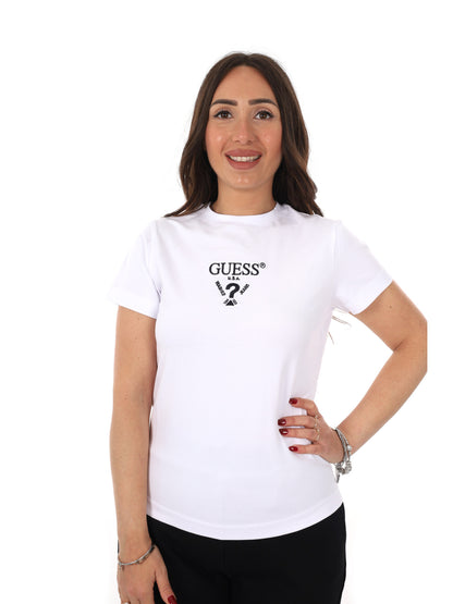 Guess Colette, t-shirt maniche corte da donna in bianco