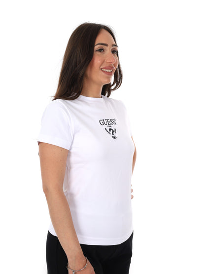 Guess Colette, t-shirt maniche corte da donna in bianco