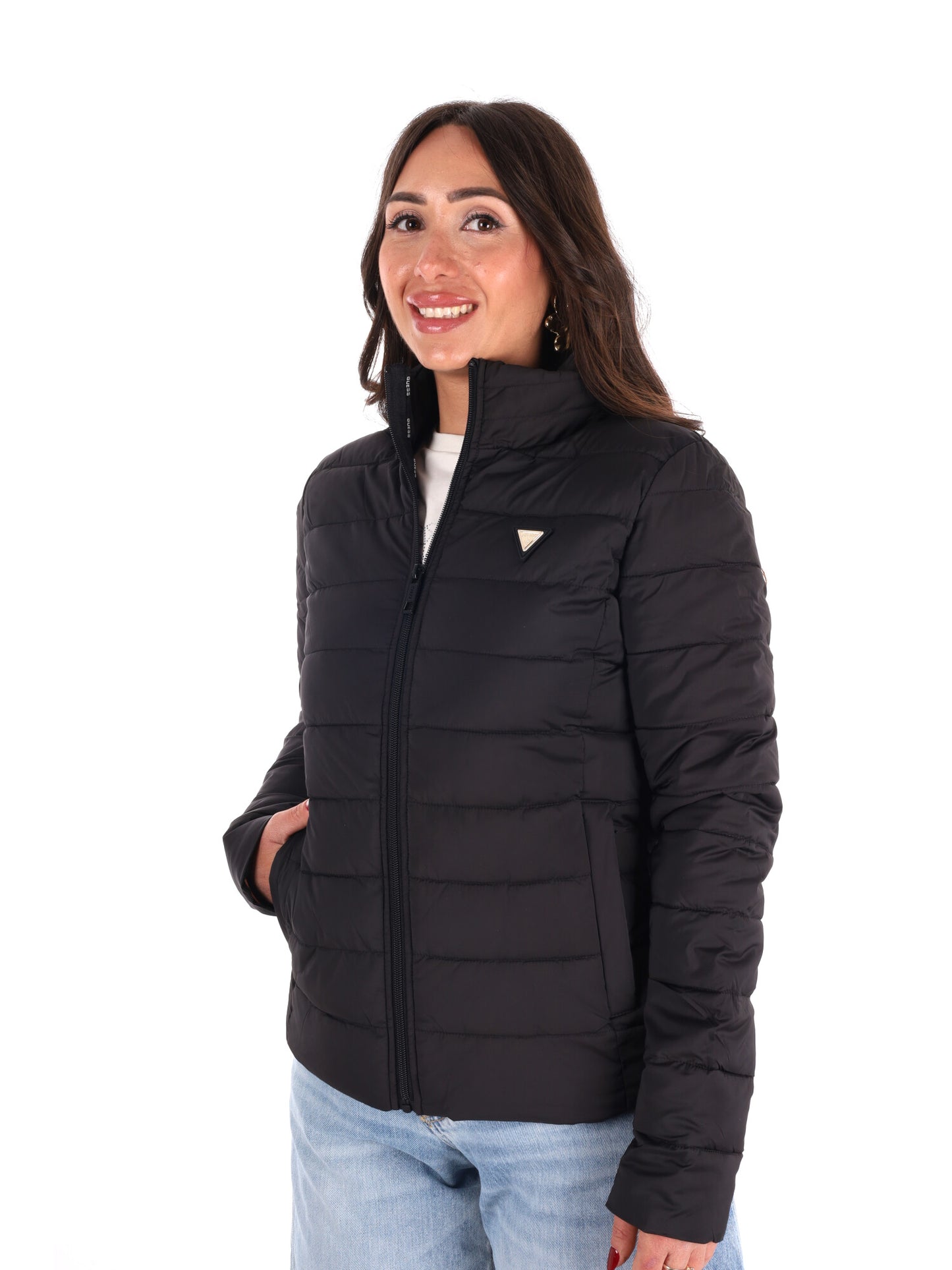 Guess Diann Puffer, giubbino imbottito donna nero