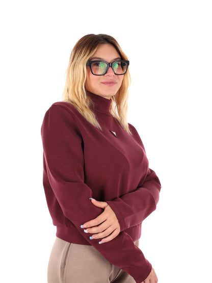 FELPA OLYMPE GUESS DA DONNA BORDEAUX