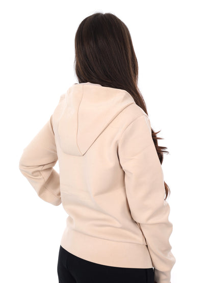 Guess Olympe fullzip, felpa con cappuccio donna beige