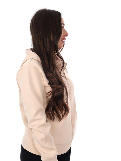Guess Olympe fullzip, felpa con cappuccio donna beige