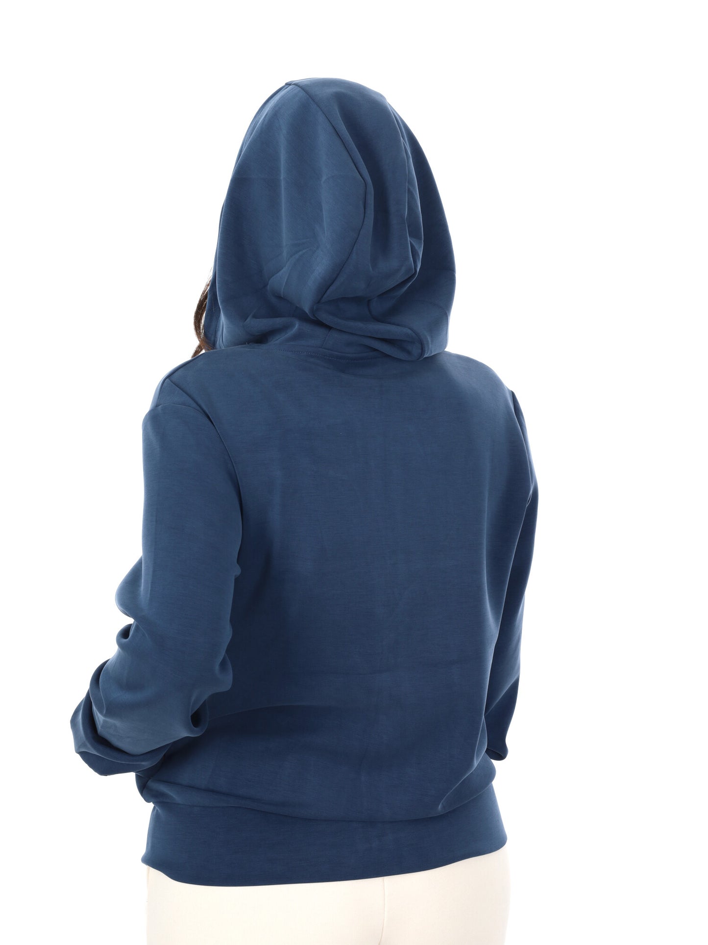 Felpa con zip Guess Olympe fullzip da donna blu
