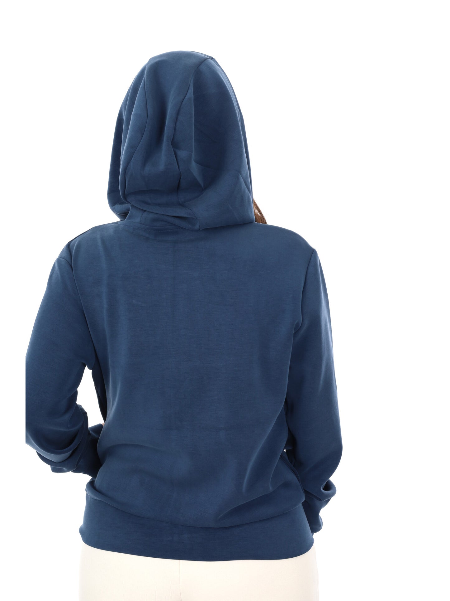 Felpa con zip Guess Olympe fullzip da donna blu
