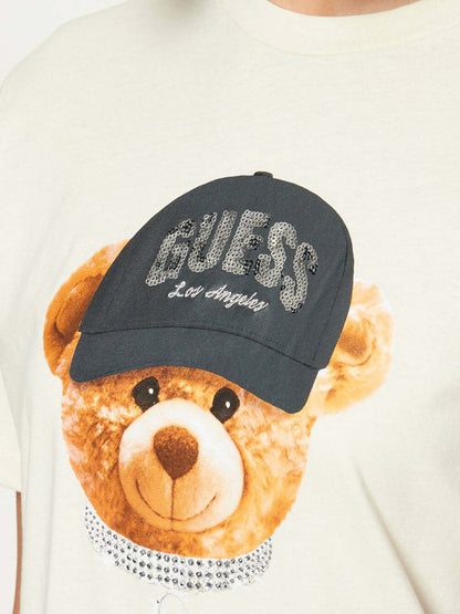 T-SHIRT TEDDY BEAR GUESS DA DONNA PANNA