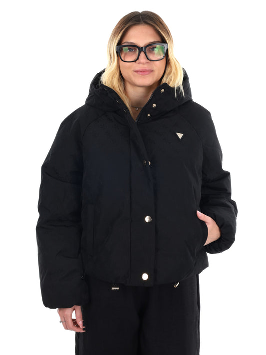 IUBBOTTO IMBOTTITO MONOGRAM GUESS DA DONNA NERO