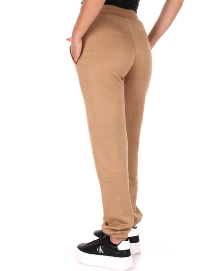 PANTALONE JOGGER PEONY CON STAMPA 3D GUESS DA DONNA SABBIA