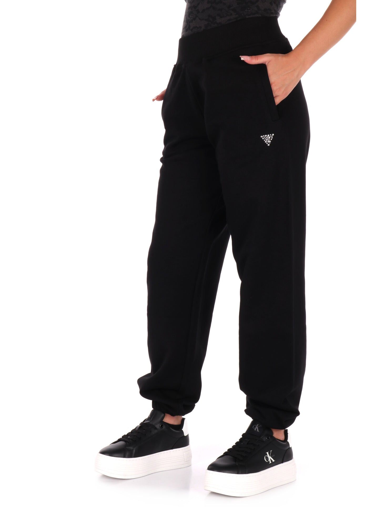 PANTALONE SPORTIVO PRIMULA GUESS DA DONNA NERO