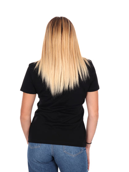 T-SHIRT GLORIA GUESS DA DONNA NERO