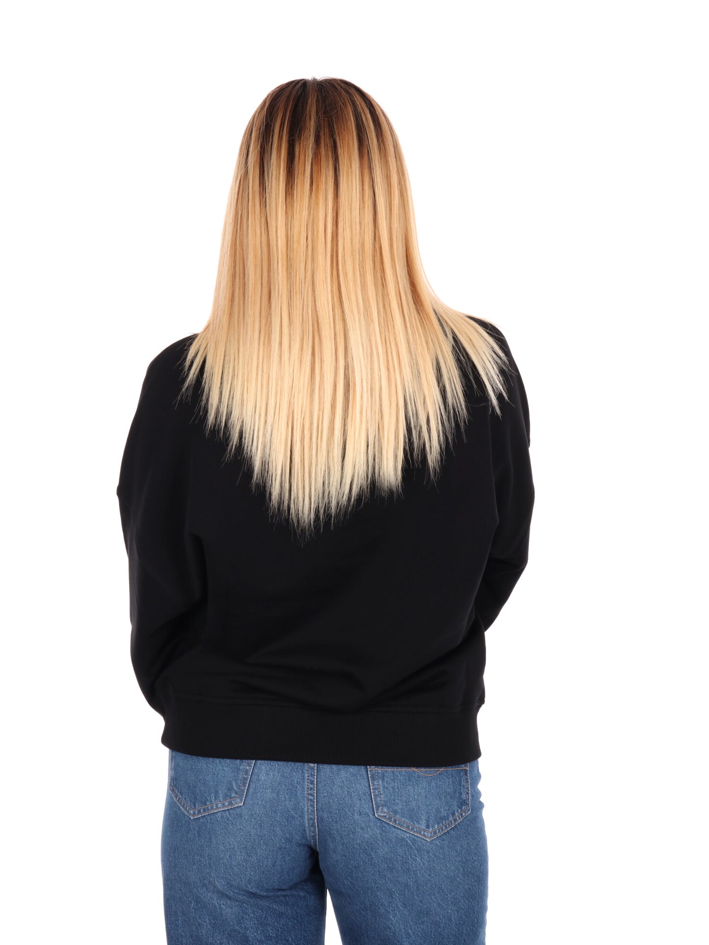 FELPA PRIMULA CON STRASS GUESS DA DONNA NERO