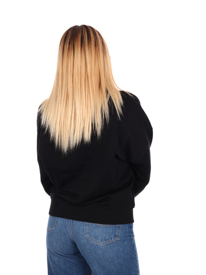 FELPA PRIMULA CON STRASS GUESS DA DONNA NERO