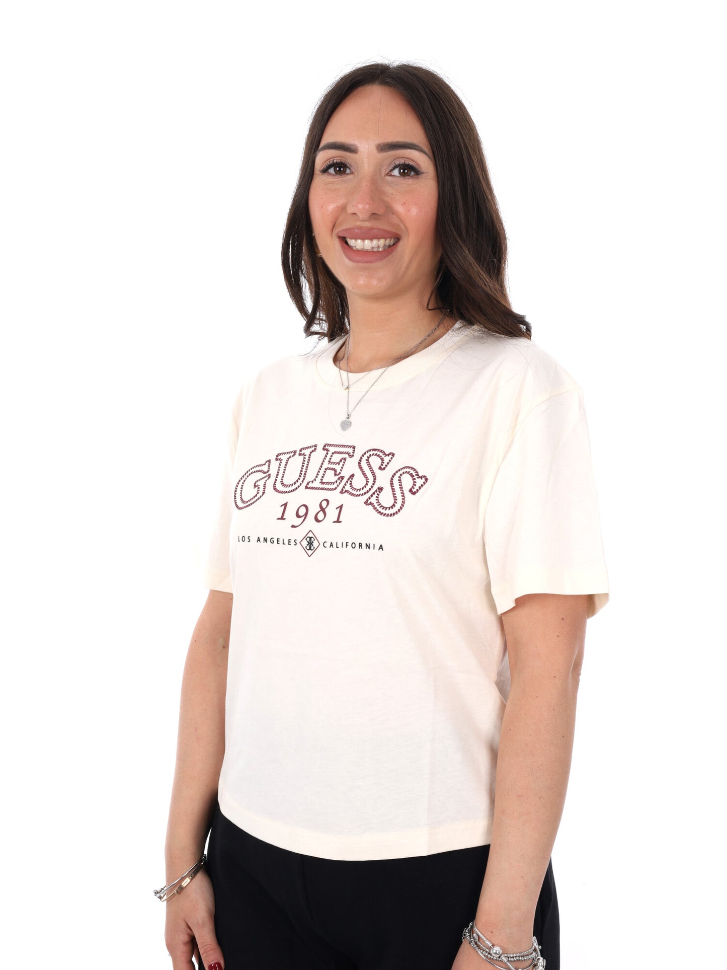 Guess Arianna t-shirt bianca da donna