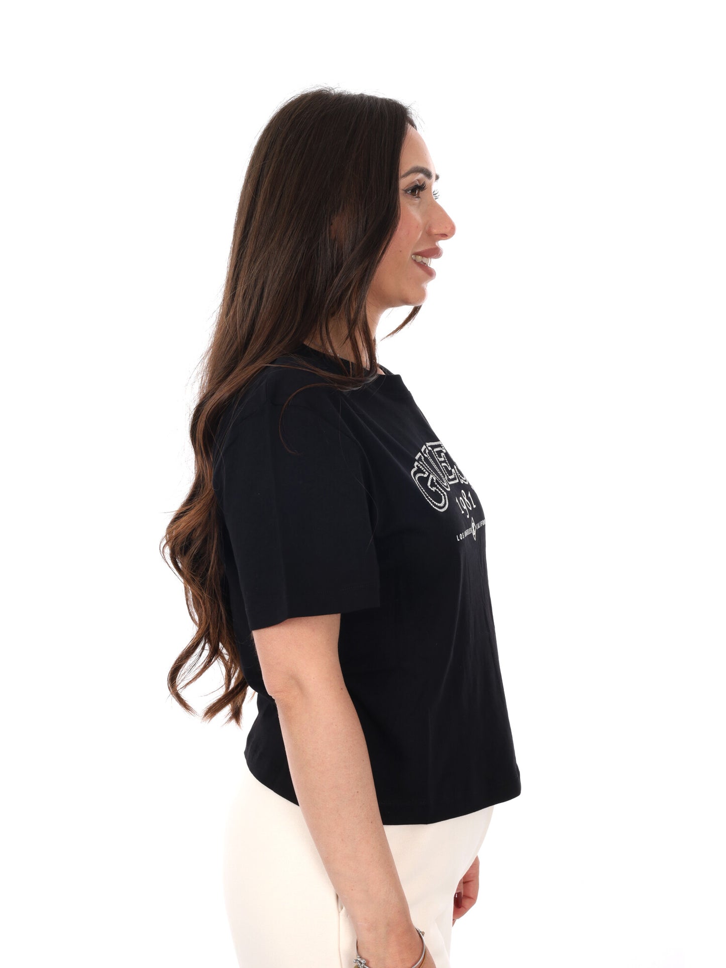Guess Arianna, t-shirt maniche corte da Donna nera