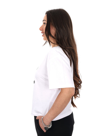 Guess Gabi t-shirt donna bianca in viscosa e elastan
