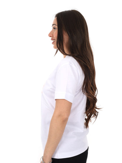 Guess Solange, t-shirt donna bianca a maniche corte