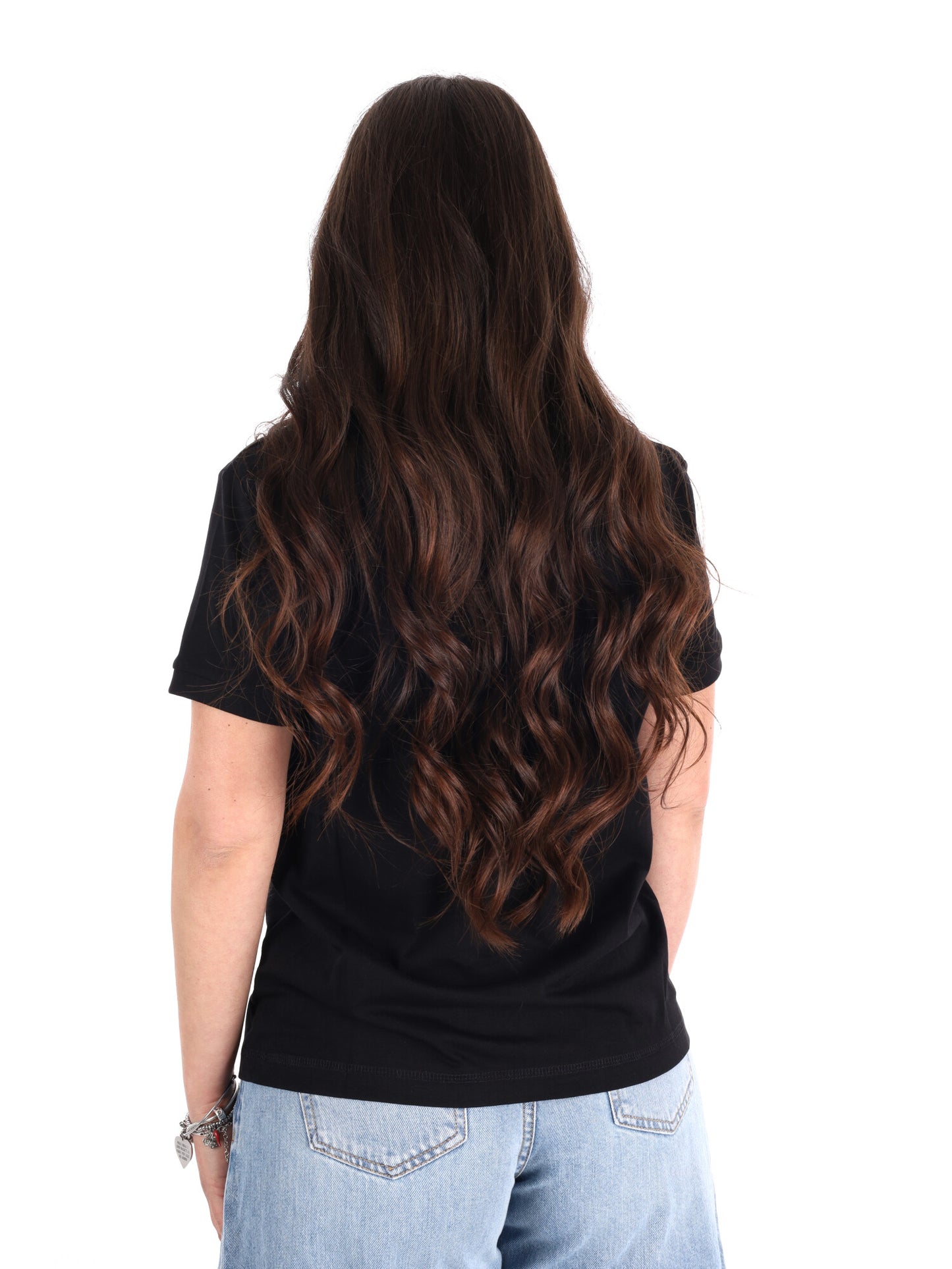 T-shirt maniche corte Guess Andrea da donna in nero